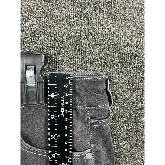 Liverpool Petite The Skinny Black Faded Mid Rise Stretch Denim Jeans Womens 12P - Picture 12 of 14